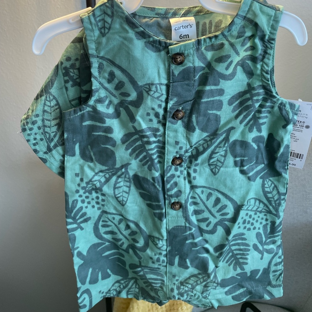 Carter’s Baby 2‎ Piece Green Leaves